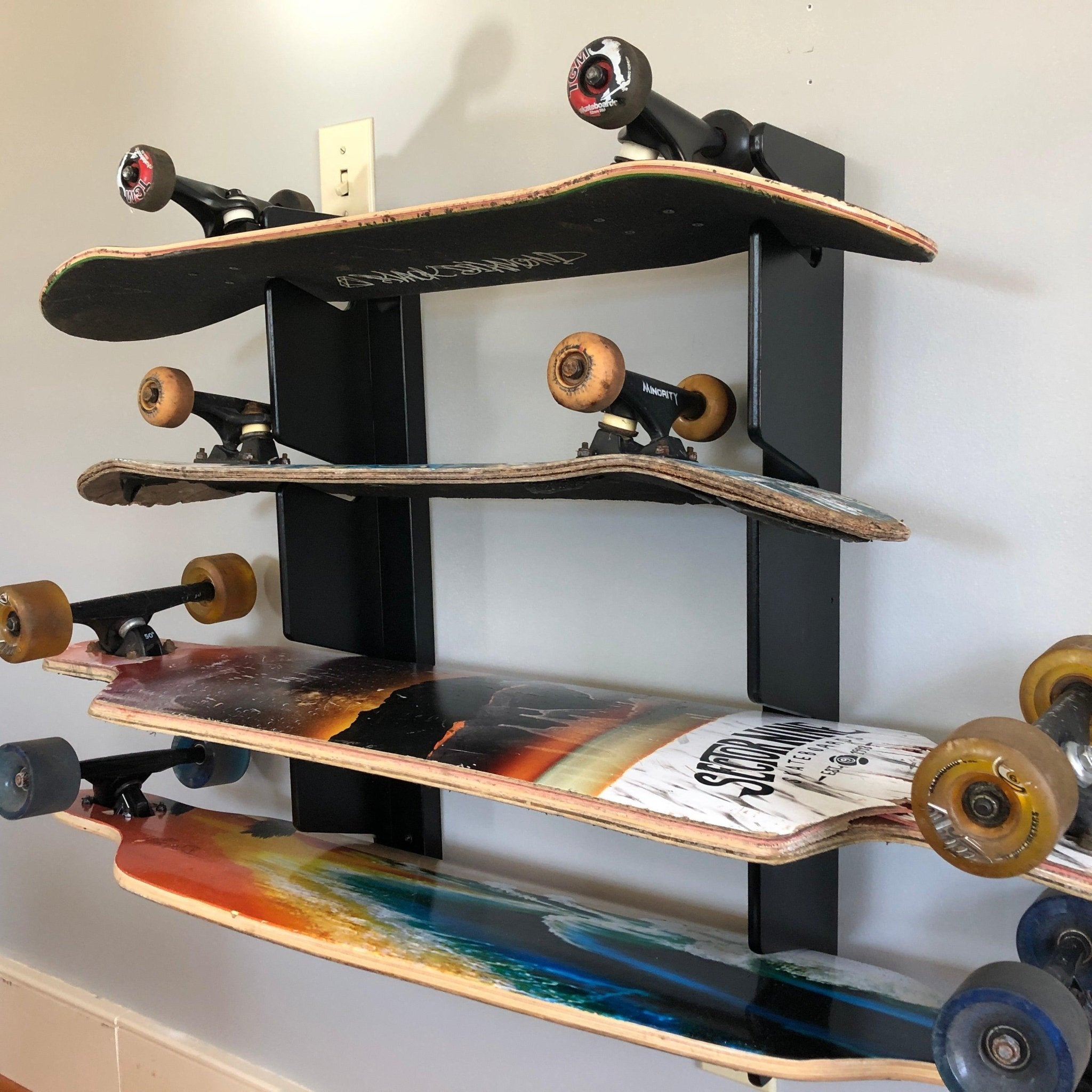Skateboard Wall Organizer