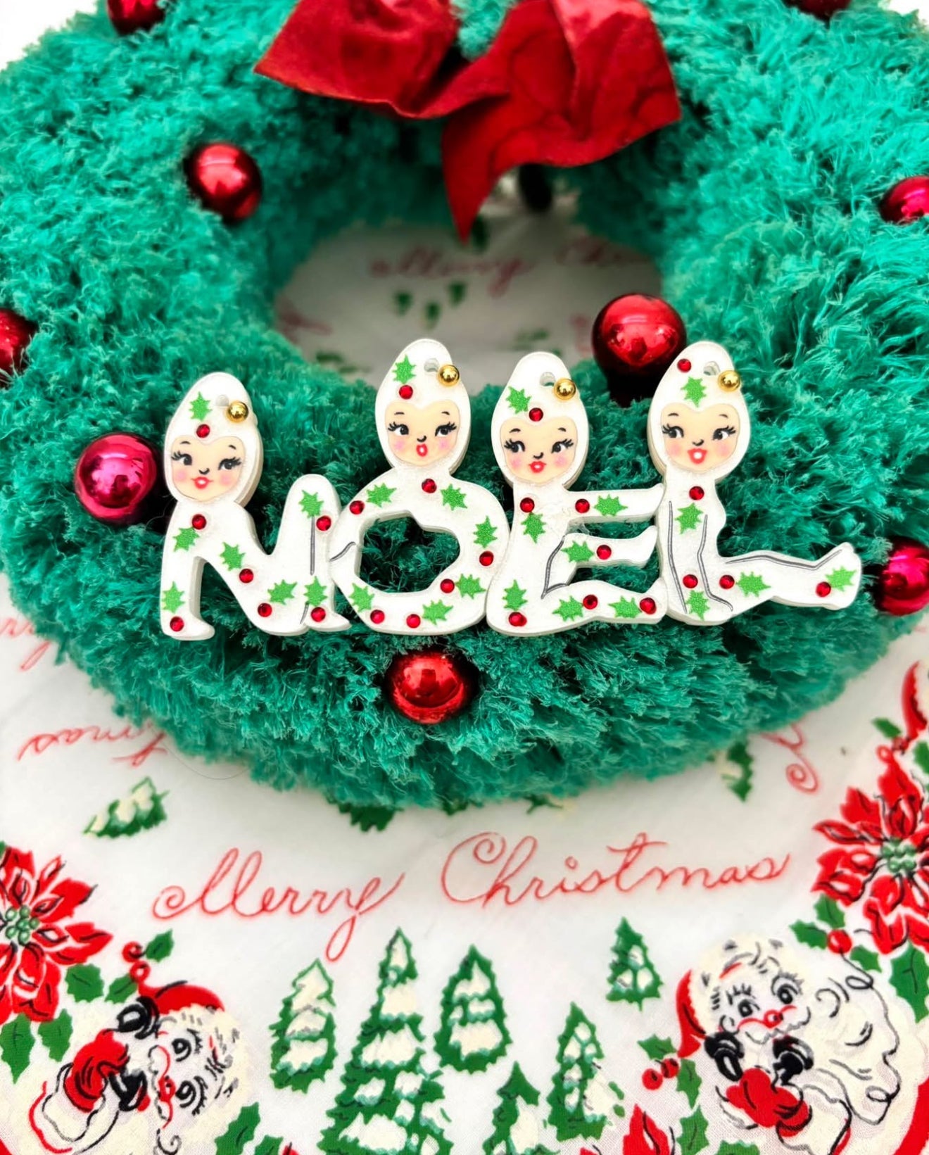 Playful Pixies NOEL Brooch by 50's Vintage Dame x Lipstick & Chrome