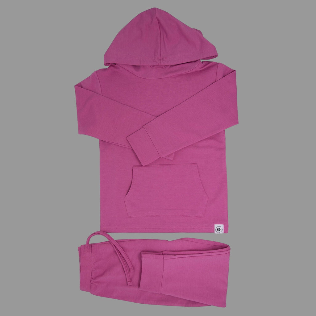 Hooded Jogger Set Raspberry Rose