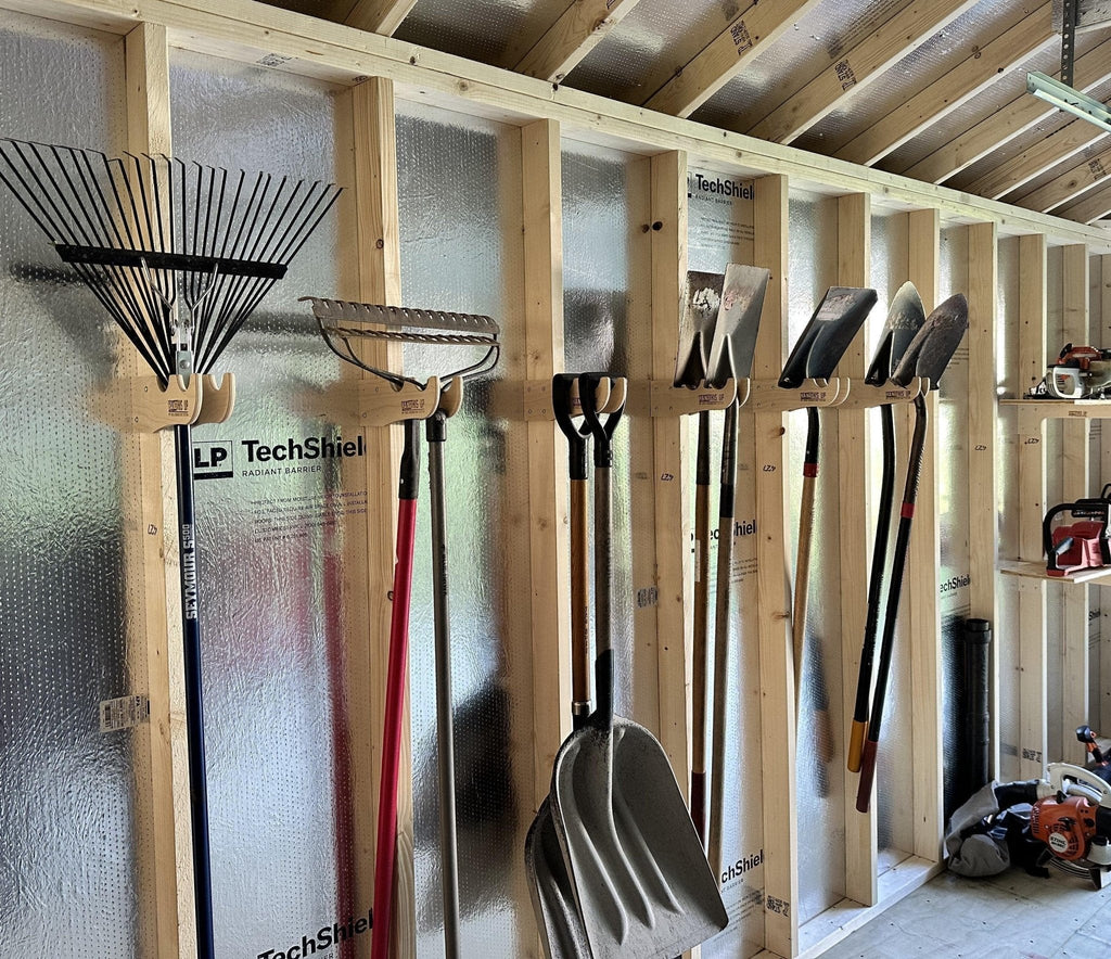 Garden Tool Organizer Hooks - Stud Mounted