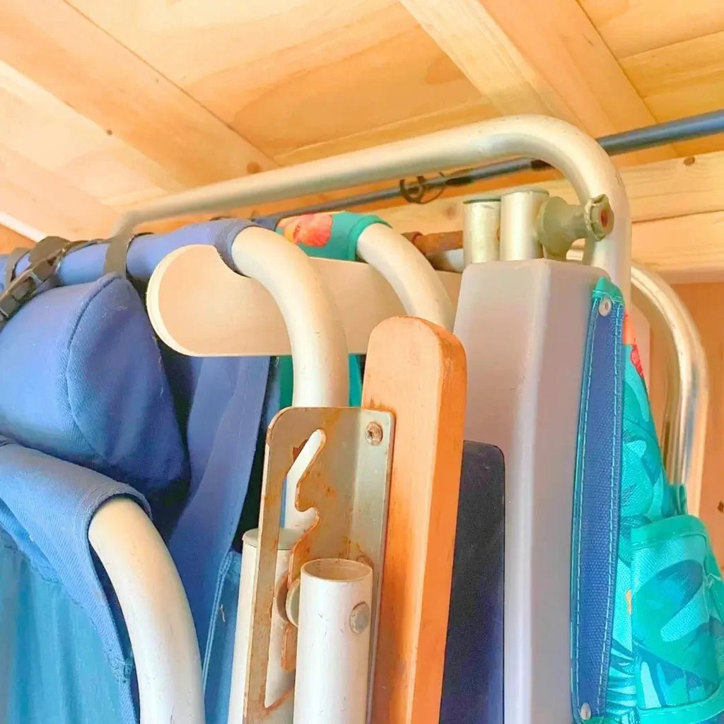 Lawn Chair Organizing Stud Mounted Hooks