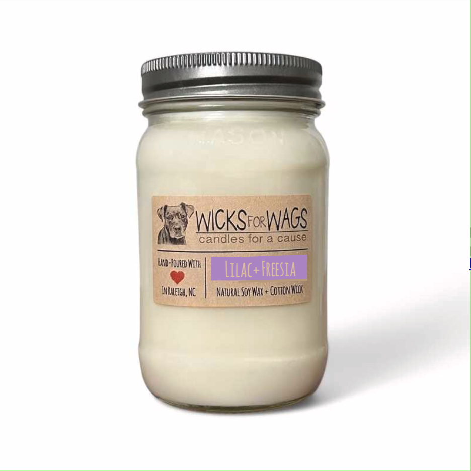 Lilac + Freesia | Large Mason Jar
