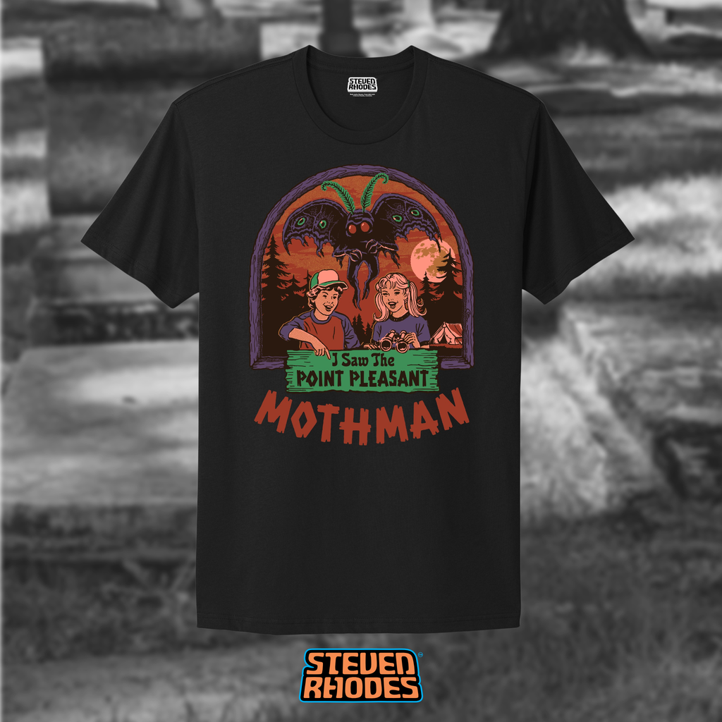 I Saw the Point Pleasant Mothman Black T-shirt