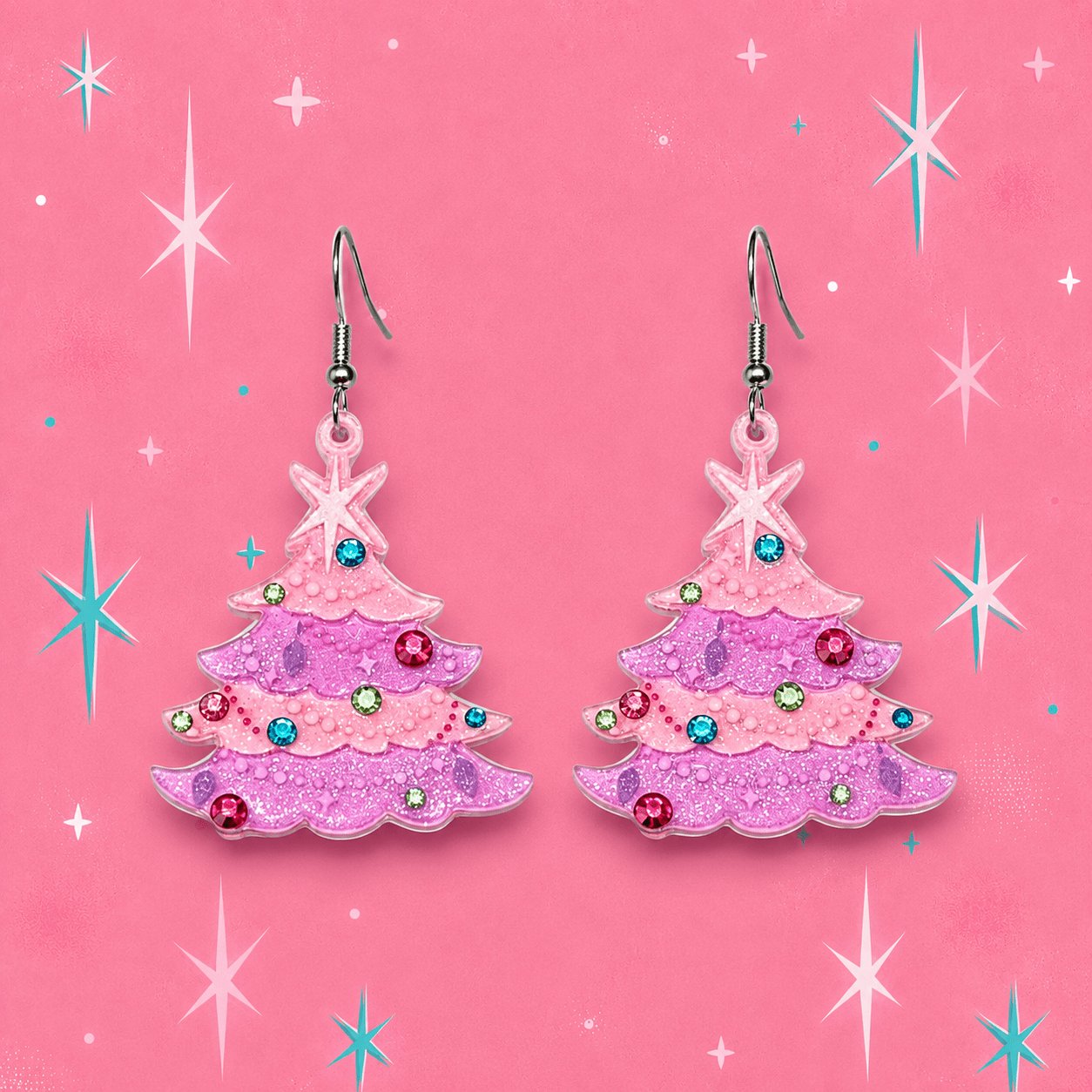 Pinkmas Glam Brooch by Miss Fluff x Lipstick & Chrome