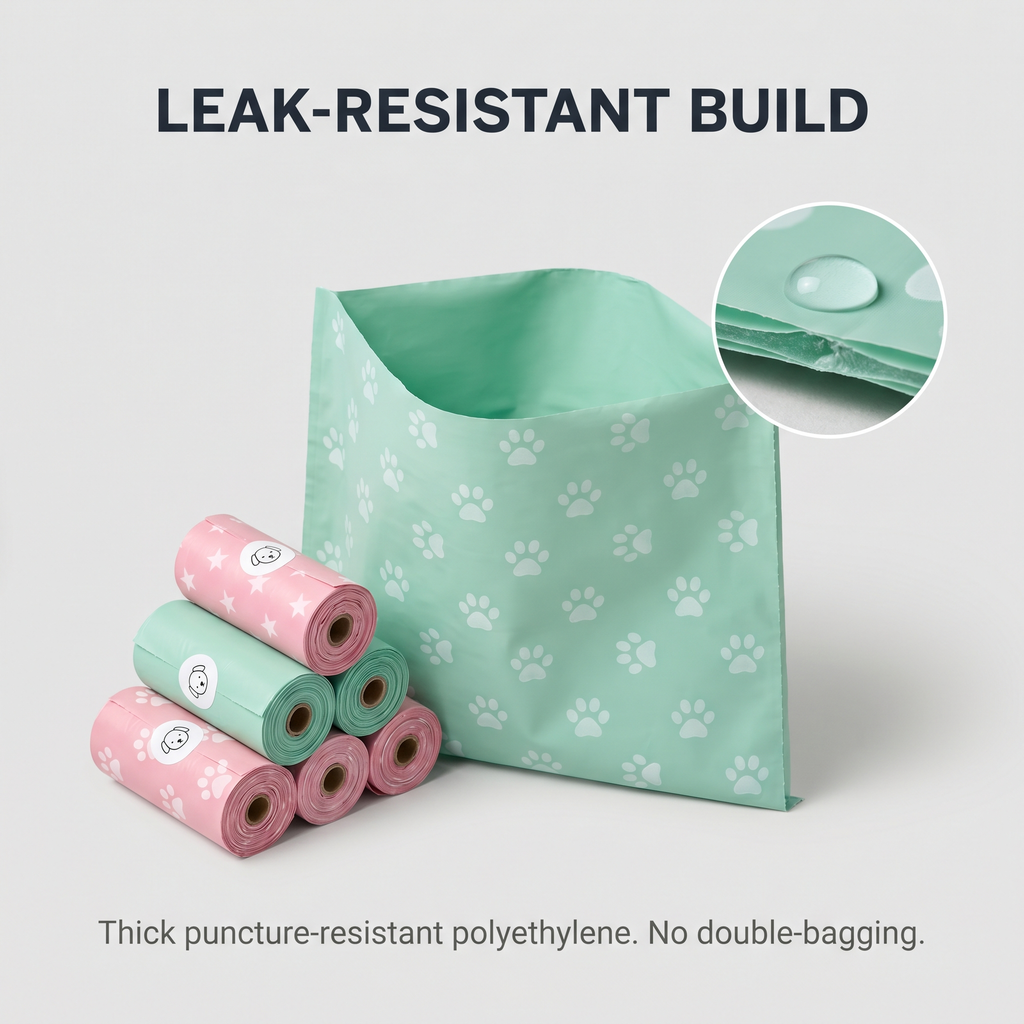 Poop Bags With Dispenser Kit