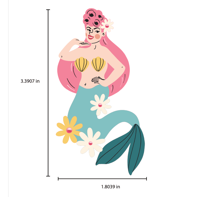 Pearl the Mermaid Brooch by Marla VonDuta x Lipstick & Chrome