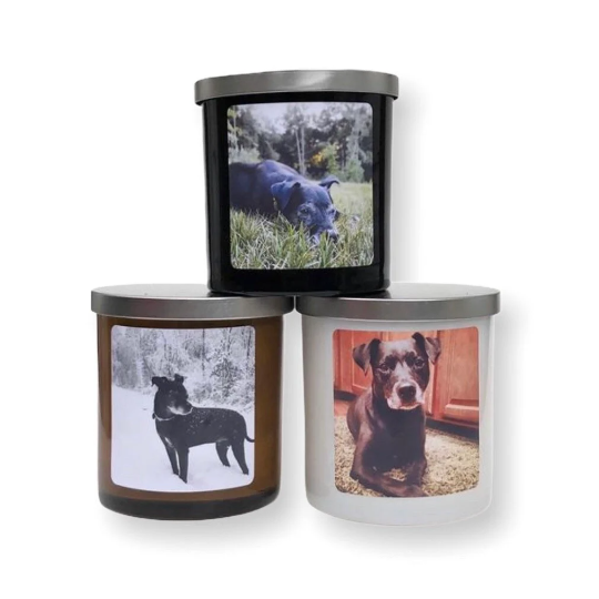 Pet Portrait Candle