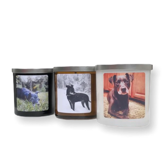 Pet Portrait Candle