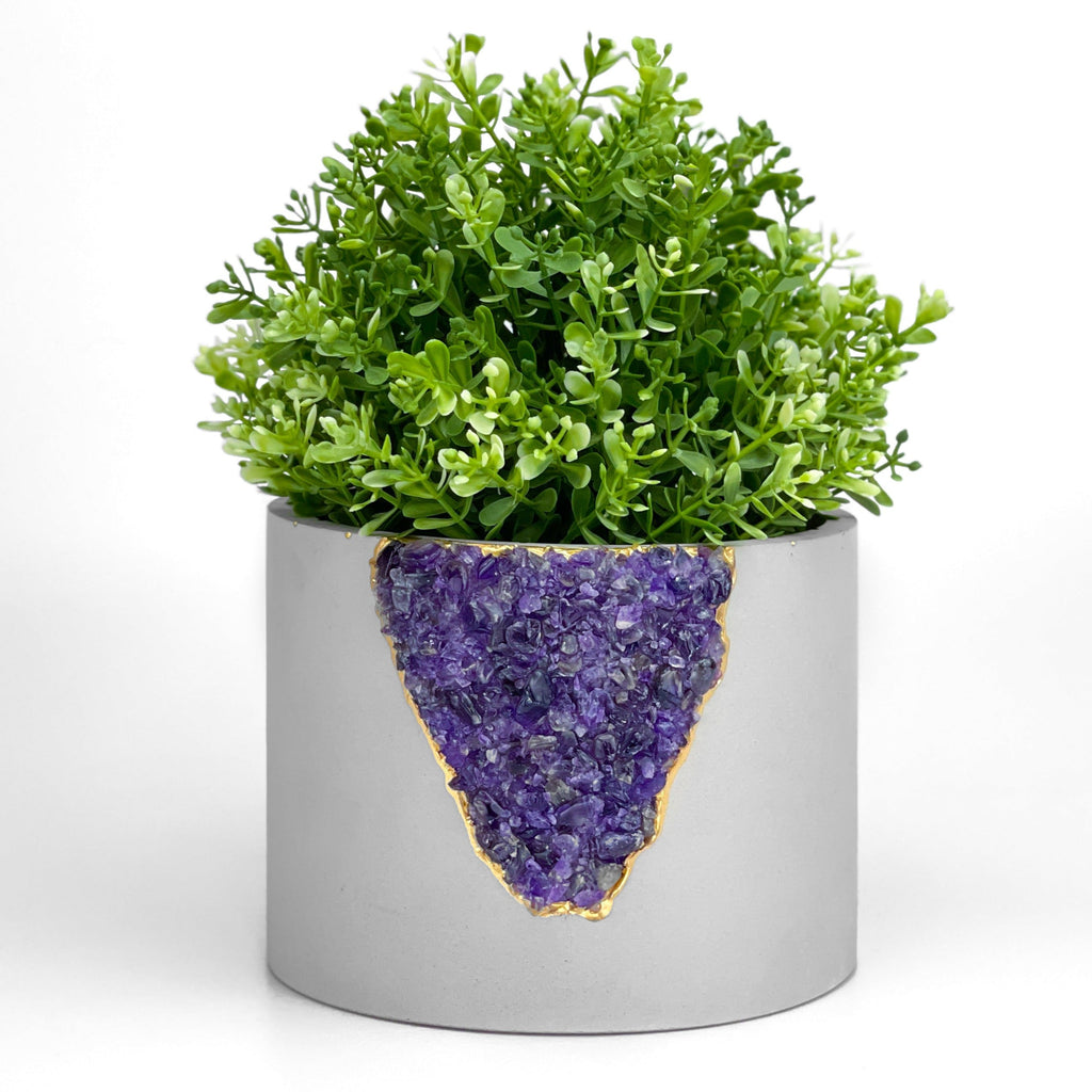 6 inch PLANTER AMETHYST