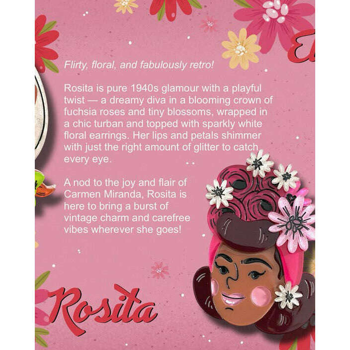 Rosita Brooch by Marla VonDuta x Lipstick & Chrome