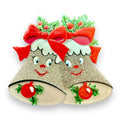 Silver Bells Brooch by Lipstick & Chrome