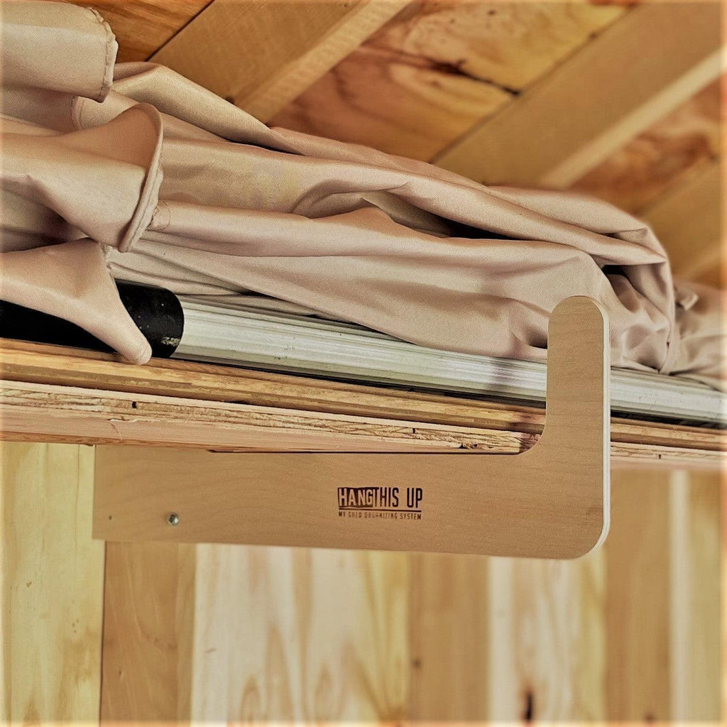 Stud Mounted Shed Storage Organizer