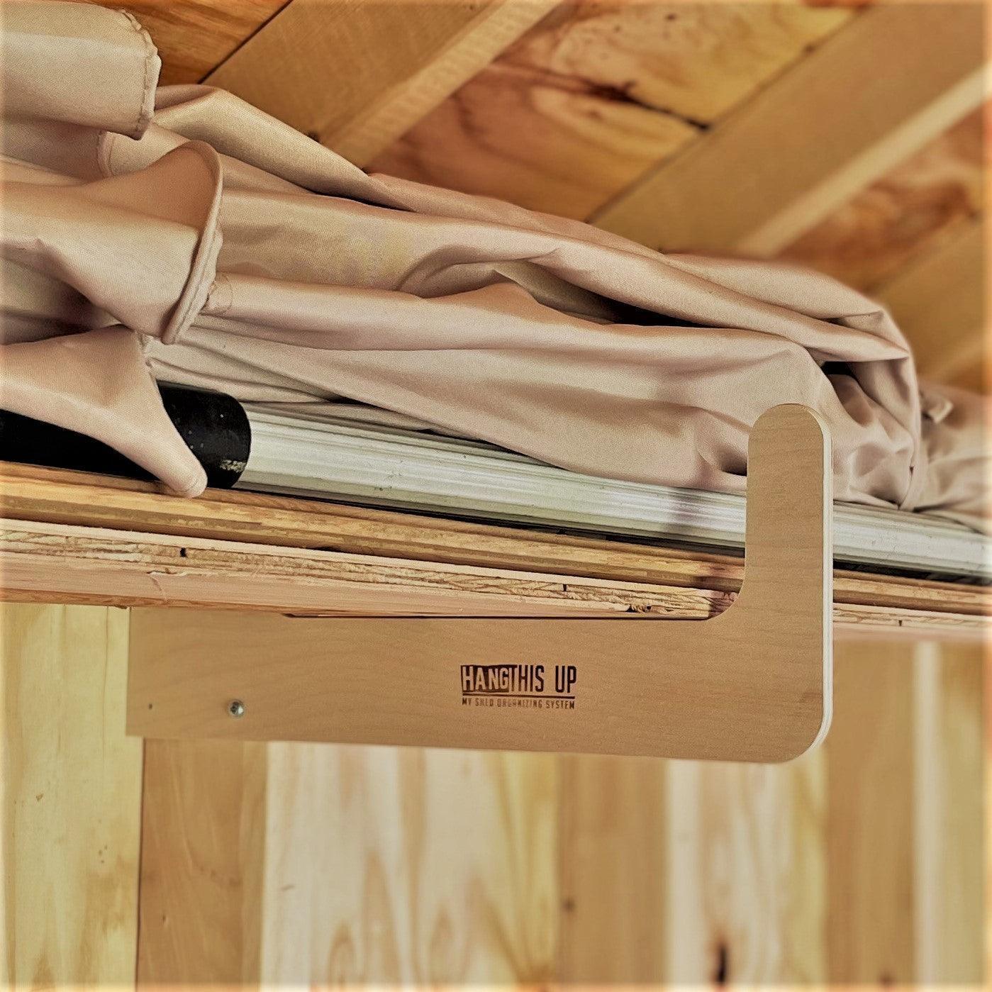 Stud Mounted Shed Storage Organizer