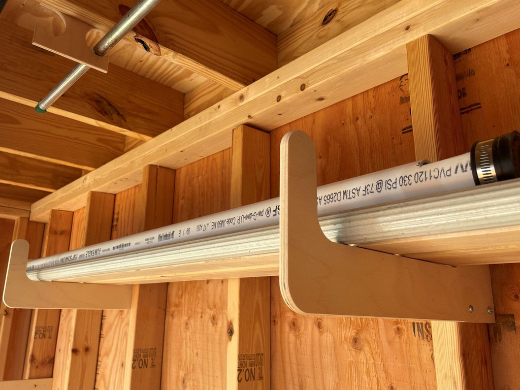 Stud Mounted Shed Storage Organizer