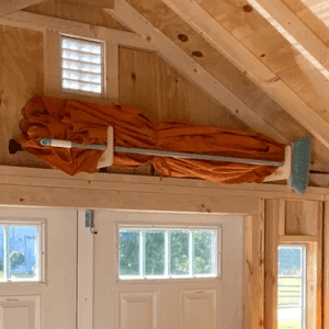 Stud Mounted Shed Storage Organizer