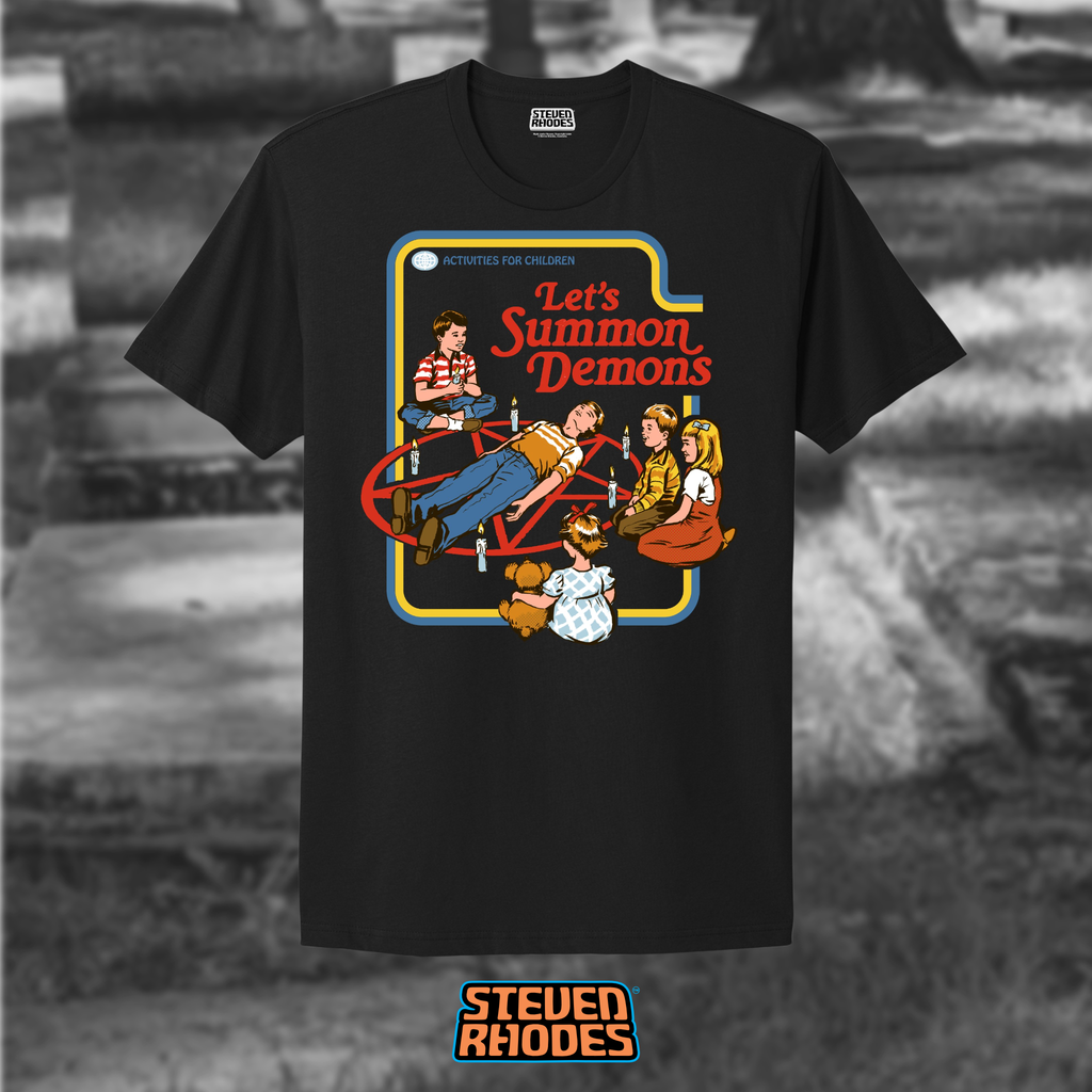Let's Summon Demons Black T Shirt