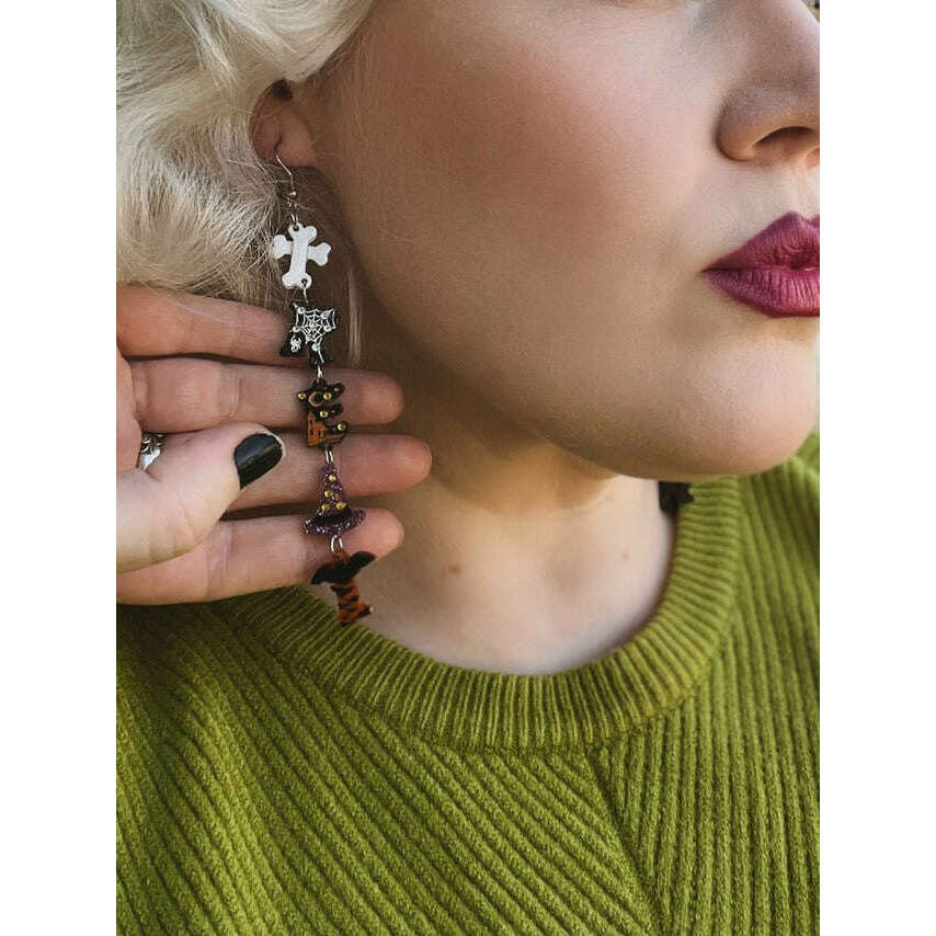 Trick or Treat Halloween Earrings by Lipstick & Chrome
