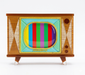 Tune In Customizable Retro TV Brooch by Lipstick & Chrome