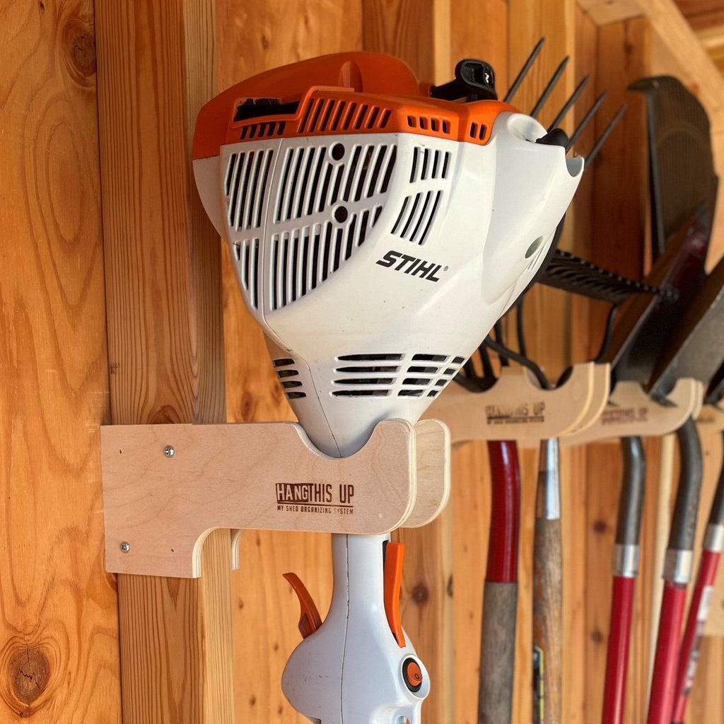 Weed Wacker Organizer Rack -Stud Mounted