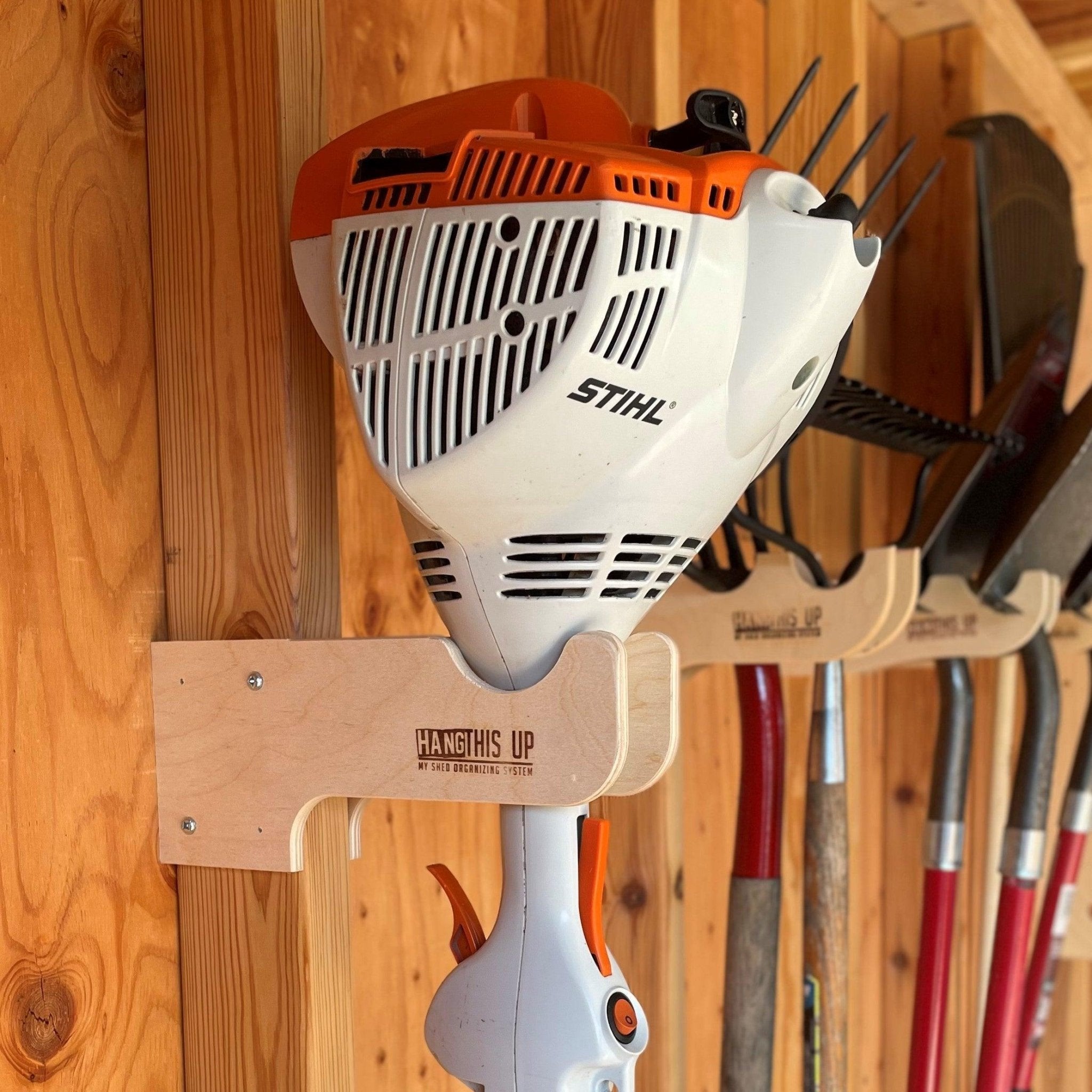 Weed Wacker Organizer Rack -Stud Mounted