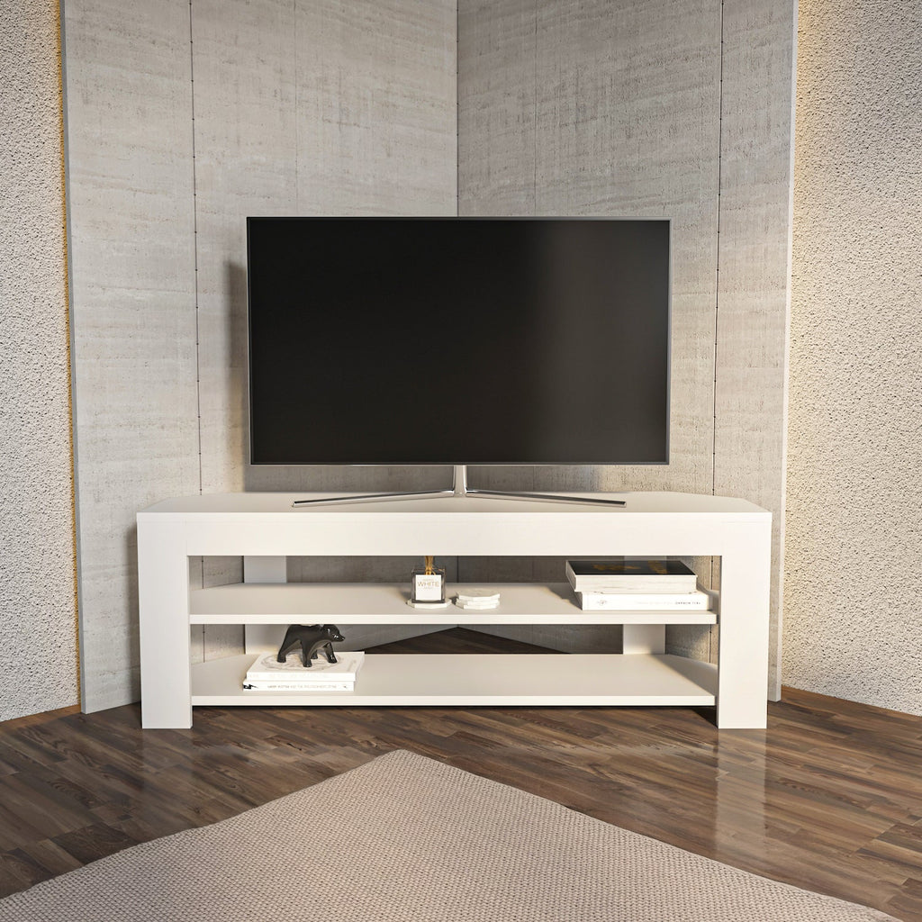 Rita 47" Modern Space-Saving Corner TV Stand