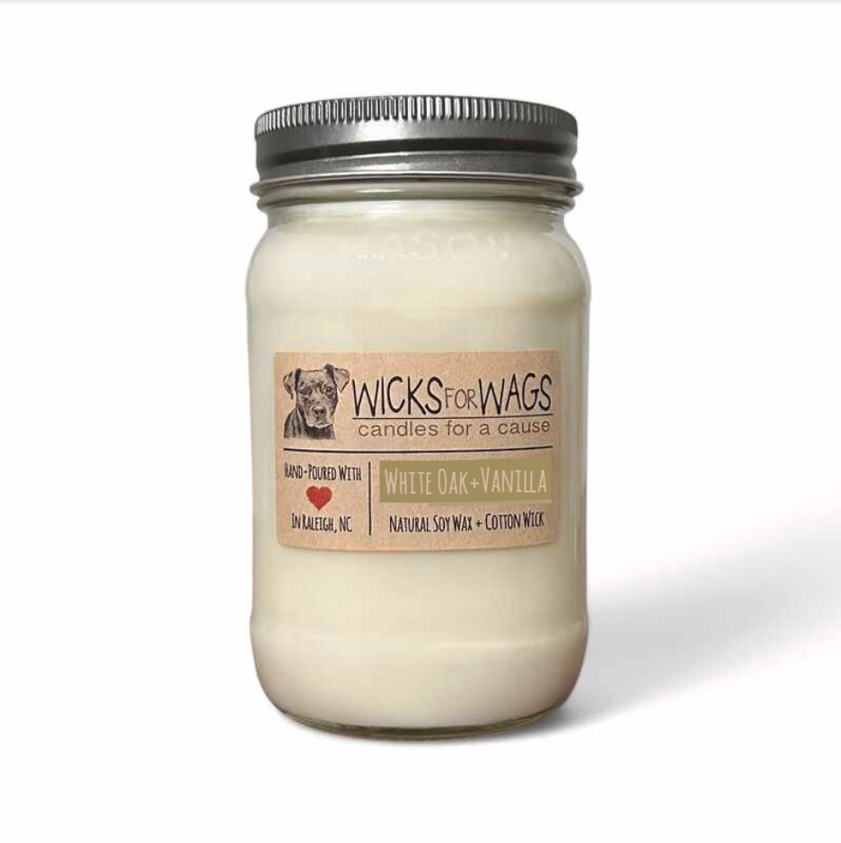White Oak + Vanilla | Large Mason Jar
