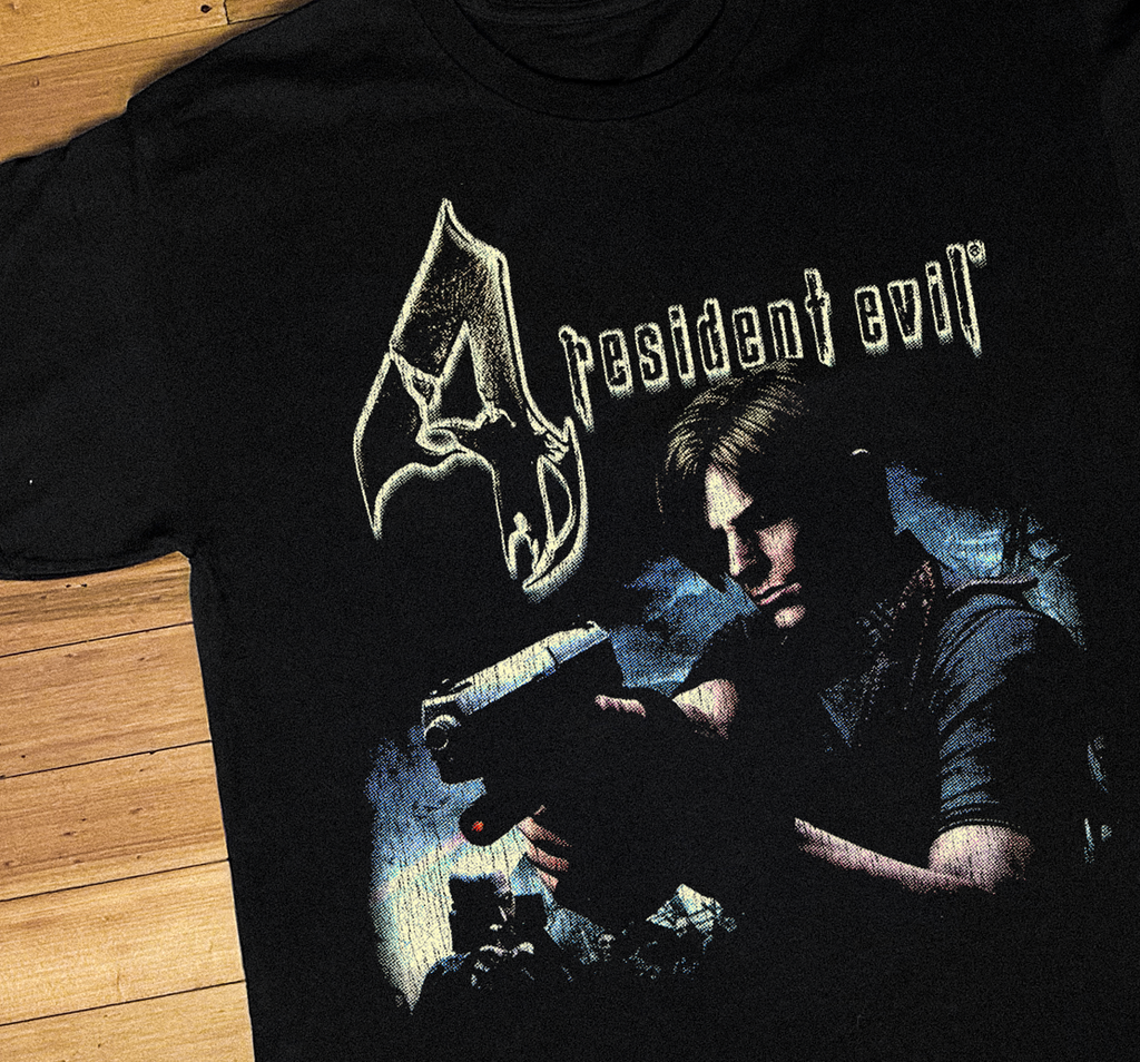 05 Resident Evil 4 Ps2 Black T-Shirt